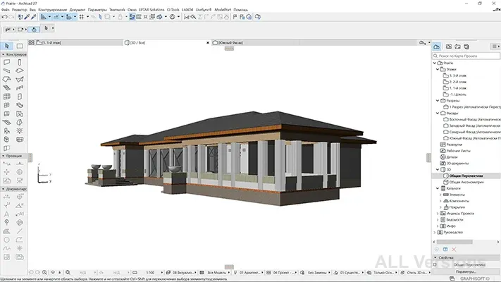 ArchiCAD 27 — рабочее пространство