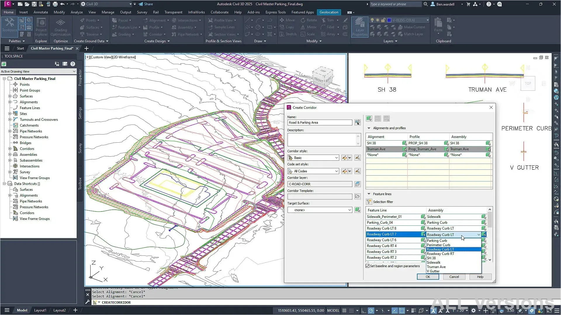 Civil 3D 2025 — инструменты